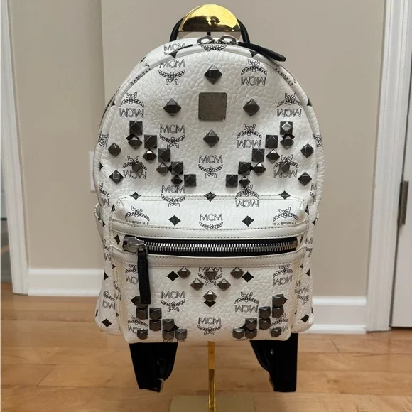 MCM | Bags | Mcm Visetos Studded Small Stark M Backpack  display picture 3